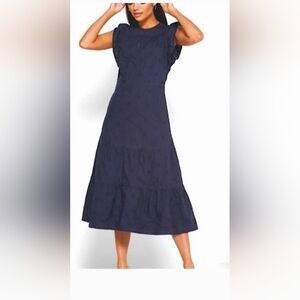 Gap Women's Flutter Sleeve Midi Dress